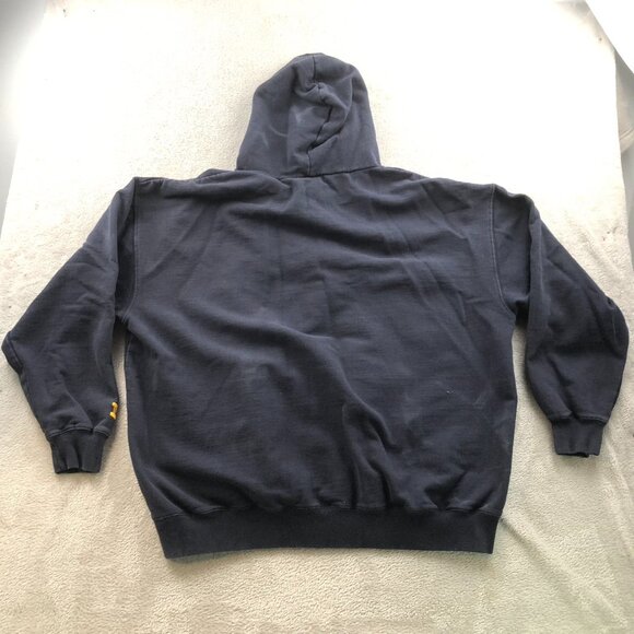 West Virginia University Mens Hoodie Sweatshirt Large Navy Blue Pullover Varsity - Picture 14 of 14